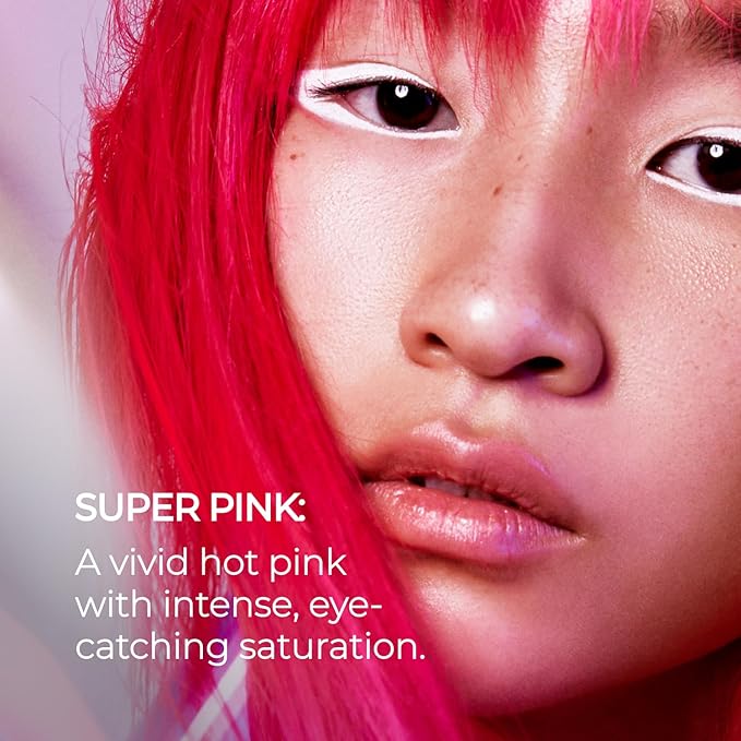 XMONDO Hair Color Super Pink Hair Healing Semi Permanent Color | Vegan Formula with Hyaluronic Acid to Retain Moisture, Vegetable Proteins to Revitalize, and Bond Boosting Technology, 8 Fl Oz 1-Pack
