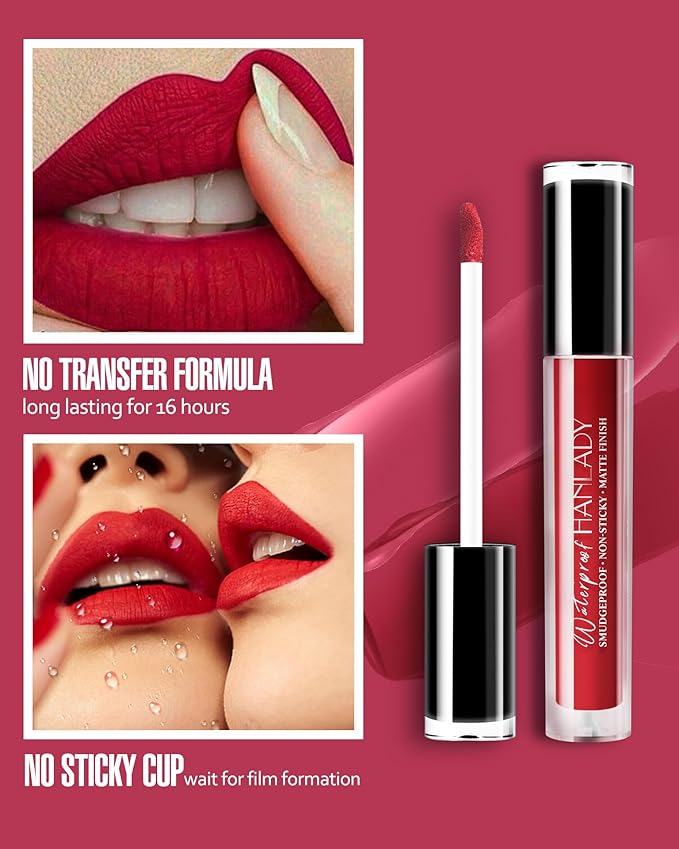 Red Lipstick Long Lasting Lipsticks for Women Smudgeproof Transferproof Cruelty Free Lip Makeup, 910 Dead Rose