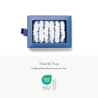 Fishers Finery 25 Momme Pure Mulberry Silk Skinny Scrunchies | Hair Tie Set for Thin Hair (Natural White- 6 Pk)