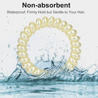 JessLab Spiral Hair Ties for Women, 10-Pack Traceless No-Damage Ponytail Holders, Coils Hair Bands for Girls, Assorted Colors