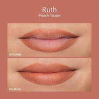 Thrive Causemetics Lip Filler Long-Wearing + Plumping Lip Liner, Shea Butter Hydrating Lip Plumper Retractable Lip Liner Pencil, Built In Sharpener, Vegan & Cruelty Free, Ruth (Peach Taupe)