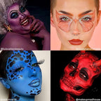 Mehron Makeup Paradise Makeup FX 8 Color Tropical Palette | Magnetic Refillable Body Paint & Face Paint Palette | Professional & Water Activated | Costumes, SFX, Halloween, & Cosplay