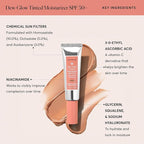 Naturium Dew-Glow Tinted Moisturizer SPF 50+ Medium, Daily Moisturizing Sunscreen & Face Primer with Tint, Skin Protector with Dewy Finish, 1.7 oz