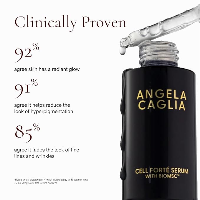 Cell Forté Serum | Billions of Human Stem Cell-derived Exosomes, Growth Factors, and Peptides with Hyaluronic Acid - Reduces Sun Damage & Hyperpigmentation - 4 in 1 Formula