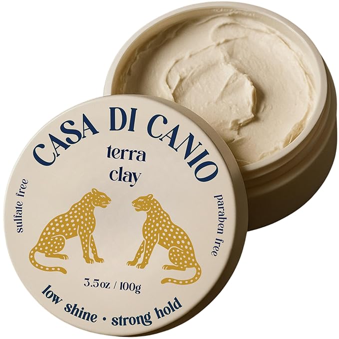 Hair Styling Clay 3.5 oz – Medium Hold, Low Shine, Water-Based, Fragrance-Free, No Residue, Paraben/Sulfate-Free, For Everyone, All Hair Types