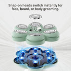 3-in-1 Groomer Shaver for Men, Bald Head Shaver & Beard Trimmer, Men’s Electric Shavers Wet/Dry IPX7 Waterproof, 120-Min USB Rechargeable Razor for Face & Body, Ideal Grooming Gift Set for Men