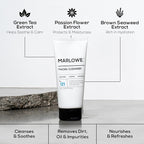 MARLOWE. Mens Skin Care Set, No. 204 Daily Essential Face Kit, No. 121 Facial Cleanser, No. 123 Facial Moisturizer, No. 127 Eye Cream, No. 128 Daily Face Lotion with SPF 50, Great Gift for Men