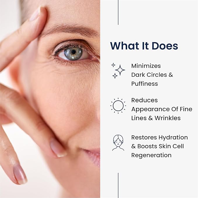 Agelyss Eye-Bag Cream - Deep Hydration - Puffiness, Dark Circles, and Wrinkles - Paraben-Free, Cruelty-Free, Vegan - Pack of 6