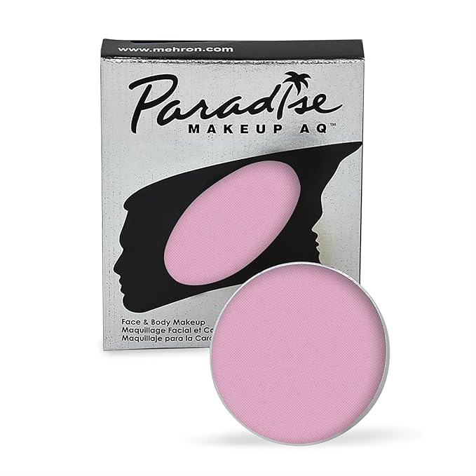 Mehron Makeup Paradise Makeup AQ Refill Size | Stage & Screen Performance, Face & Body Painting, Beauty, Cosplay, and Halloween | Water Activated Face Paint, Body Paint .25 oz (7 ml) - Pastel Mauve