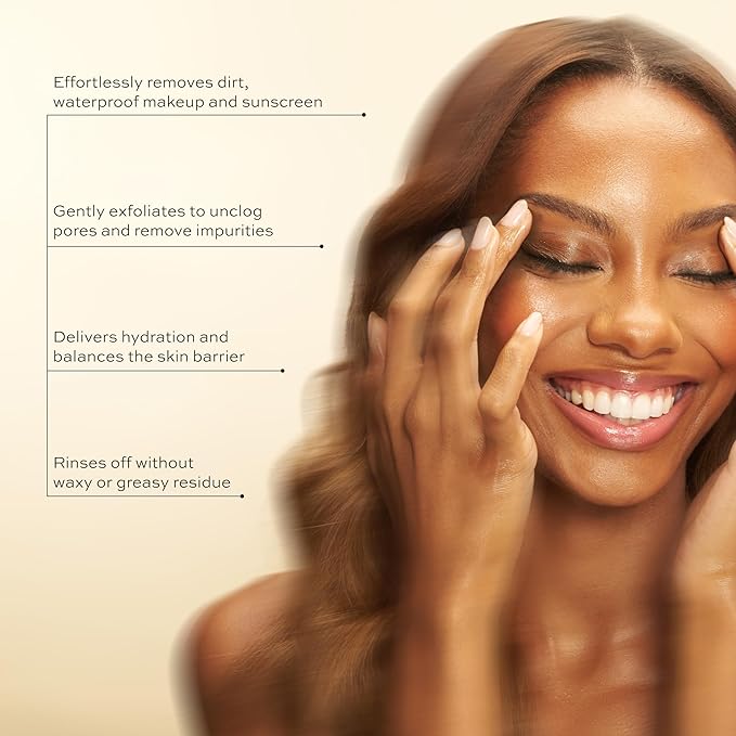 DIME Beauty Nourishing Cleansing Oil, 4 FL OZ (120 ml) - Cleanser & Makeup Remover, Formulated with Meadowfoam & Jojoba Oil for Skin