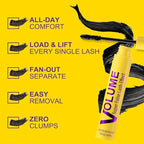 Bubble Mascara – Lightweight Volumizing Mascara for Fluffy, Lifted & Defined Lashes – Jet Black, Smudge-Proof, Long-Lasting Formula for Bouncy Volume, Curl & Root-to-Tip Lash Separation