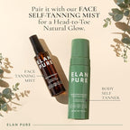 Non Toxic Gradual Self Tanner - Organic Tanning Foam - Long Lasting Natural Looking Tan - Streak Free Smooth Application - Plant Based Ingredients - Vanilla