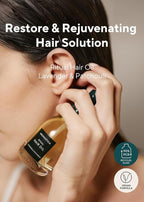 AROMATICA Ritual Lavender & Patchouli Hair Oil - Adds Shine and Smooths Split Ends - Blow Out Hair Serum for Damaged & Frizzy Hair - Nourishing for Dry Curly Hair - Silicone-Free (1.6 fl oz)