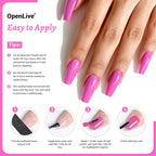 18ml Rose Pink Nail Polish Large Volume Quick Drying Nail Polish, Fast Drying and Long Lasting Color Nail Art DIY Home Manicure Gift for Women