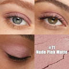 Kaely Cream Eye Shadow Sticks, Nude Pink Matte Eyeliner Pencil Eyeshadow Palette Makeup, Eye Highlighter Brightener Stick for Older Women Waterproof Pigmented, sombras para ojos, New-71