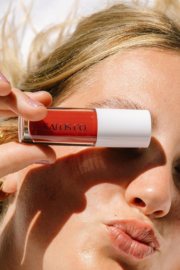 Tinted Lip Oil with Tallow & Lanolin – Hydrating Balm-Gloss Hybrid with Cherry Seed Oil & Castor Oil – Natural Mineral Pigments, Nourishing Moisture, Non-Sticky Shine (5 Shades) (Bare)