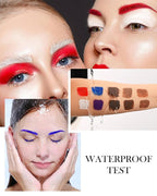 Tinted Eyebrow Mascara Gel-1Pcs Long-lasting Waterproof Smudge-proof Purple Brow Glue Colored Liquid Mascara,Tinted Brow Filler Curling Mascaras,Christmas Eye Makeup Gift for Women Girl-08