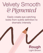 Mineral Fusion Eye Pencil (Light Brown - Rough) - Eyeliner with Soothing Chamomile, Meadowfoam & Vitamin E - Smooth & Long Lasting, Hypoallergenic, Non-Irritating Eye Makeup