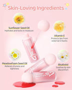 RUNBEN Kids Tinted Lip Oil, 48H Lasting Moisturizing, Glossy Lip Glow Oil, Safe & Non-toxic Makeup for Girls & Teen （Red）