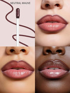 Lip Stain Peel Off Lip Liner Stain with Tweezer, Long Lasting Matte Lip Tint Tattoo, Highly Pigmented Color Lip Makeup, Waterproof Lipstick, Transfer-proof Lipstain for Women, Neutral Mauve