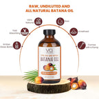 VITAL AFFAIR Batana Oil For Hair Growth-100% Raw Batana Oil From Honduras-Glass Bottle-Skin Hair Oil Rich In Essential Nutrients-Batana Hair Oil For Women & Men-For Strong & Shiny Hair-8 FlOz