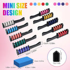 10 Colors Festive Fun Hair Chalk Combs, Advanced Temporary Glitter Hair Colors Hair Chalk Combs, Washable Hair Color Dye for Birthday Christmas Party Gifts for Teenage and Girls
