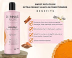 Donna's Recipe by Tabitha Brown – Sweet Potato Pie Extra-Creamy Leave-In Conditioner – Deep Moisture & Curl Definition – Sulfate-Free – 8 oz