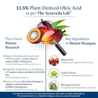 Blue Nectar Batana Oil Shampoo for Fuller & Stronger Hair | Suitable for Dry, Frizzy, Curly, and Wavy Hair | Redensyl Alternate | Organic Shampoo for Women & Men (6.76 Fl Oz, 17 Herbs)