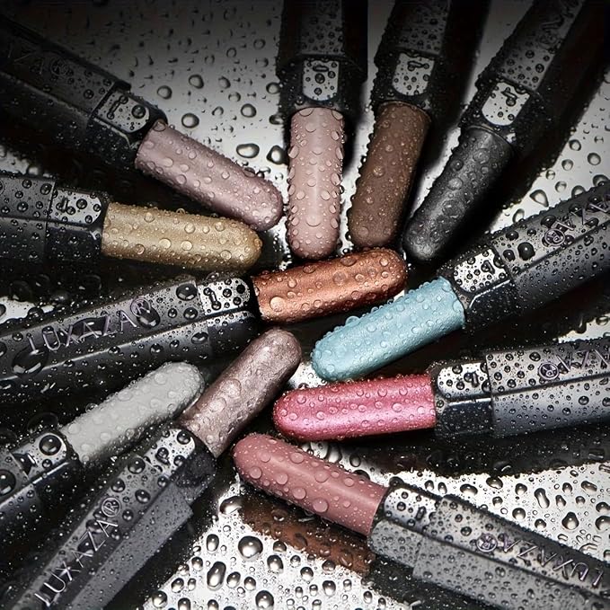 Blue Eyeshadow Stick Makeup Set 10PCS, Neutral Shimmer And Matte Cream Eye Shadow Palette, Metallic Bronze Smoky Eyeliner Brightener Crayon Pencil Kit, Ideal Gift for Women -Mint Chocolate