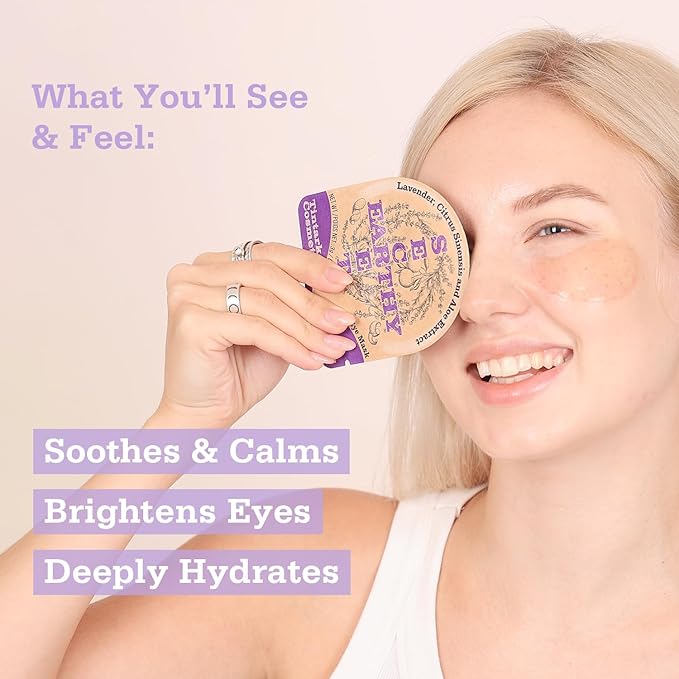 Lavender Hydrogel Under Eye Patches 28 Pairs 5 Minute Calming Hydrating Eye Mask for Puffy Eyes and Dark Circles Relaxing Cooling Under Eye Pads Ophthalmologist Tested