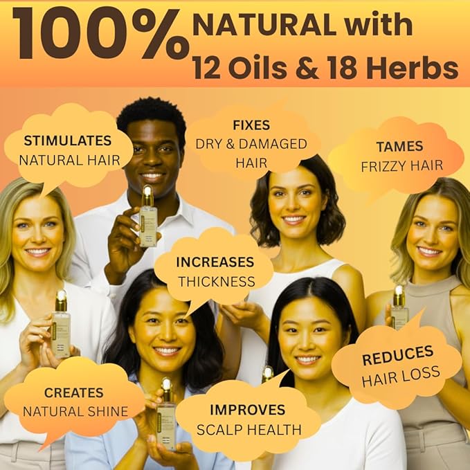 REVATOLOGY Hair Growth Oil for Adults (Made in USA) pre-rinse Formula with 30 Oils and Herbal extracts Reduces Hair Fall, Boosts Regrowth & Strengthens Roots | Cruelty & Chemical Free