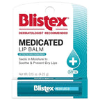 Blistex Medicated Lip Balm, SPF 15, .15 oz, Moisturizing Sunscreen Treatment Stick for Severely Chapped or Dry Lips, Sun Protecting Skin Care, (Pack of 12)