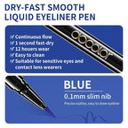 docolor Waterproof Eyeliner Pen Super Slim Liquid Precise All Day Eye Liner Gel Blue