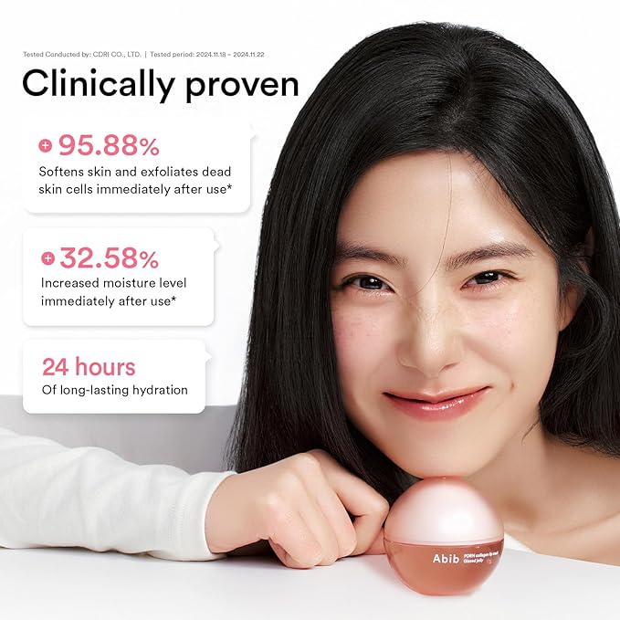 Abib PDRN Collagen Lip Mask Glazed Jelly 0.38 fl oz | Korean Lip Butter Balm Overnight Sleeping Mask Hydrating Care Moisturizer Treatment for Flakey, Dry Lips