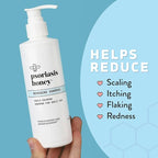 PSORIASIS HONEY Renewing Shampoo - Itchy & Dry Scalp Treatment - Psoriasis Shampoo With Argan Oil for Women & Men - Scalp Psoriasis Relief - Daily Hair Shampoo for Kids (8oz)
