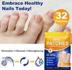 2Pack Toenail Treatment Extra Strength - 64 Pcs Nail Patches, 8-Hrs Overnight Nail Repair, Safe for Sensitive Skin, Easy to Apply