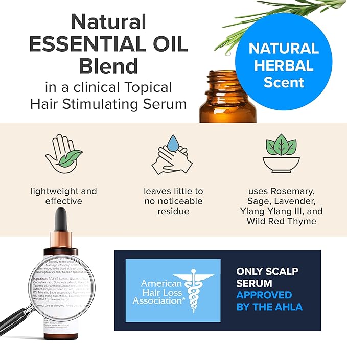 HairStem Follicle-boosting Triceutical Serum for Thicker Fuller Hair | Triple-Action, Multi-Zonal Topical Serum for Hormonal, Nutritional, and Inflammatory-Related Hair