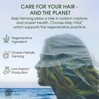 Kelp Vital Scalp Serum for Thinning Hair, Daily Plant-Based Scalp Care with Gagome & Rishiri Kelp, Unscented, Alcohol-Free, Non-Greasy, for Women & Men, 30 mL Airless Pump