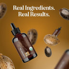 Organic Castor Oil Glass Bottle - 100% Pure Castor Oil Organic Cold Pressed Unrefined Glass Bottle - Extra Virgin Non GMO Hexane Free Cruelty Free Dermatologist Tested and USDA Certified (4 Fl Oz)