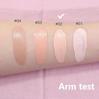 2 Pack Liquid Foundation Cream with Foundation Brush for Face Makeup,Durable Full Coverage Matte Concealer Make Up,Oil Control & Waterproof Base Primer -1 Fl.Oz (#02)