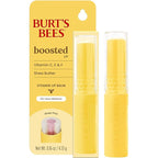 Burt's Bees Boosted Lip Balm Sheer Plus; Vitamin Lip Balm, Nourishing Vitamin C, E, and F Core; 24 Hour Moisture; Tint Free, Semi Glossy Finish; 100% Natural Origin; 1 Tube; 0.16 Oz.