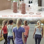 100PCS Hair Tie, 4MM Elastic Hair Ties No Damage Ponytail Holder for Women, Men and Girls (4mm Beige Blonde)