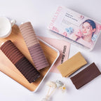 40PCS Brown Hair Ties No Damage,Ponytail Holders & Hair Bands for Women's Hair,Seamless Hair Ties & Nylon Hair Elastics Set (2in Brown)