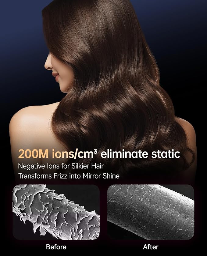 Hair Dryers for Women, CONFU Hair Dryer with Diffuser, Blow Dryers for Men, Hairdryer with Diffuser Attachment, Portable Lightweight Fast Drying Negative Ion Hairdryer for Home