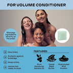 NOLE CARE Sustainable Conditioner Bar with Arnica & Batana Oil for Volume - Sustainable, PH Balanced, Rice Protein, Silky Hair Formula, Plastic-Free Packaging, 2.12 oz Bar