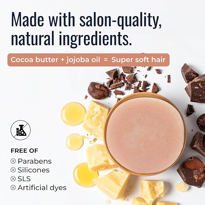 Driftwood Conditioner Bar, Vegan Solid Hair Conditioner for Oily Hair, Dandruff & Scalp Care, with Sandalwood, Lavender, Peppermint, Zero Waste, Travel-Friendly