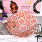 JessLab Spiral Hair Ties for Women, 10-Pack Traceless No-Damage Ponytail Holders, Coils Hair Bands for Girls, Assorted Colors