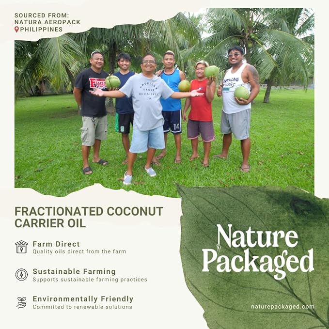 Fractionated Coconut Oil - Sourced Directly from our Farm Partner in the Philippines - Carrier Oil for Diluting Essential Oils, Body, Hair, and Skin Moisturizer - (1Gallon)