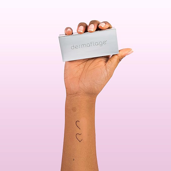 Dermaflage Tattoo Cover Up Makeup (Medium) - Bruise Full Coverage Concealer - Full Coverage Waterproof Concealer for Bruise, Scar & Acne - Smudge Proof Body Makeup Palette with 3 Pro SFX Shades +Brush