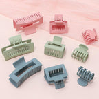 3 Style Hair Accessories for Women: Medium Rectangle Clips for Thick Hair, Square Clips for Thin Hair - 9 pcs Colorful Set